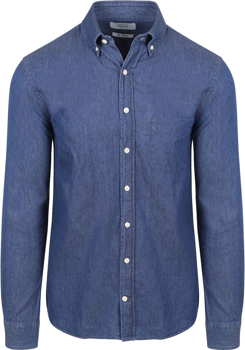 King Essentials The Tommy Denim Hemd Chambray Blau - Größe S günstig online kaufen