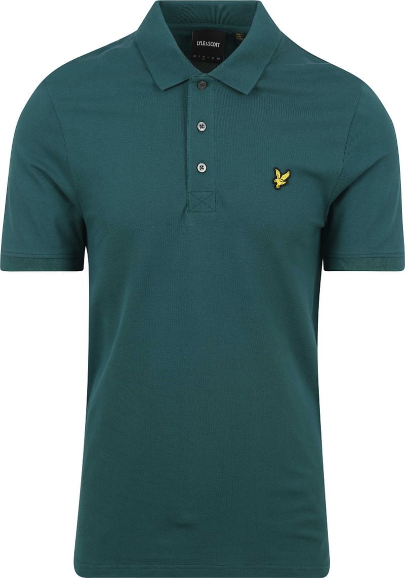 LYLE & SCOTT Heren Polo's & T-shirts Plain Polo Shirt Donkergroen