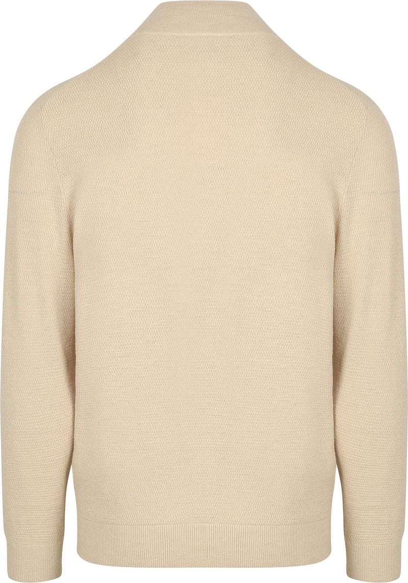 Profuomo Half Zip Pullover Structure Beige