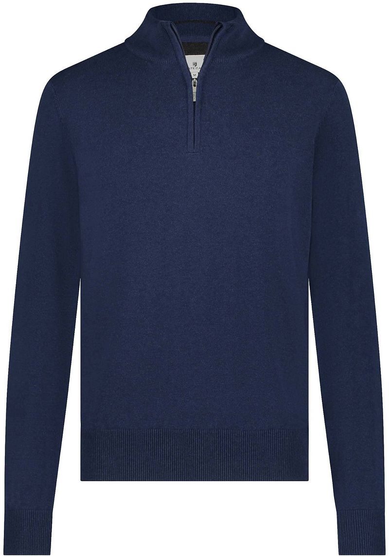 State of Art Half Zip Trui Estate Donkerblauw