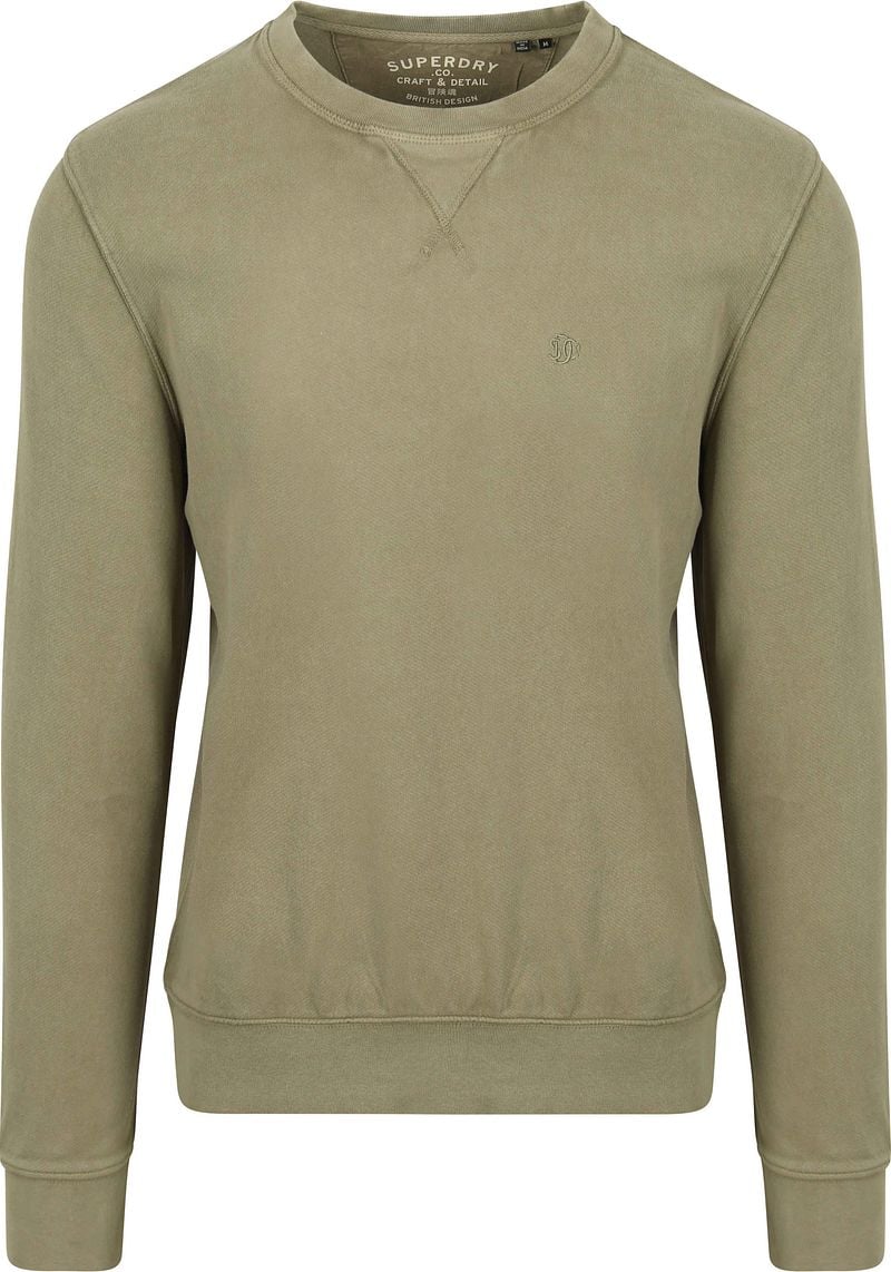Superdry Sweater Classic Essential Olivgrün - Größe 3XL günstig online kaufen