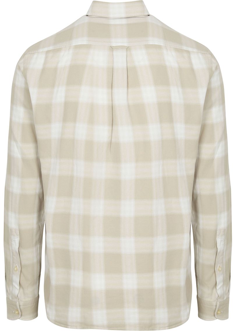 BOSS Rickert Hemd Karos Beige - Größe M günstig online kaufen