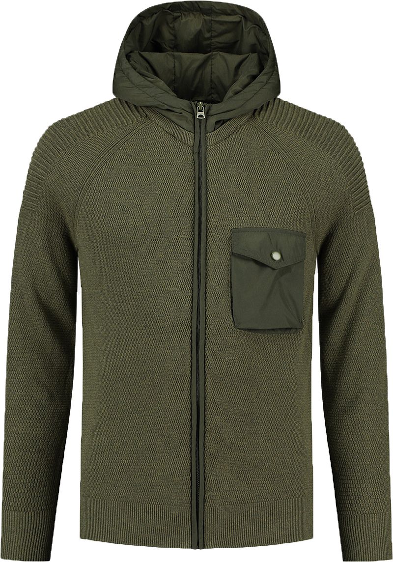 Dstrezzed Cardigan à Capuche Foncé  Vert foncé Vert taille M