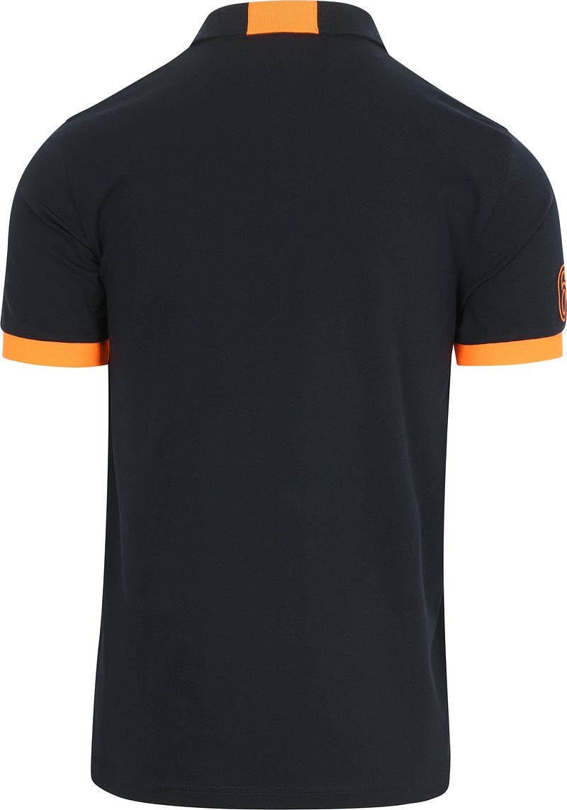 Sun68 Poloshirt Logo Fluo Navy