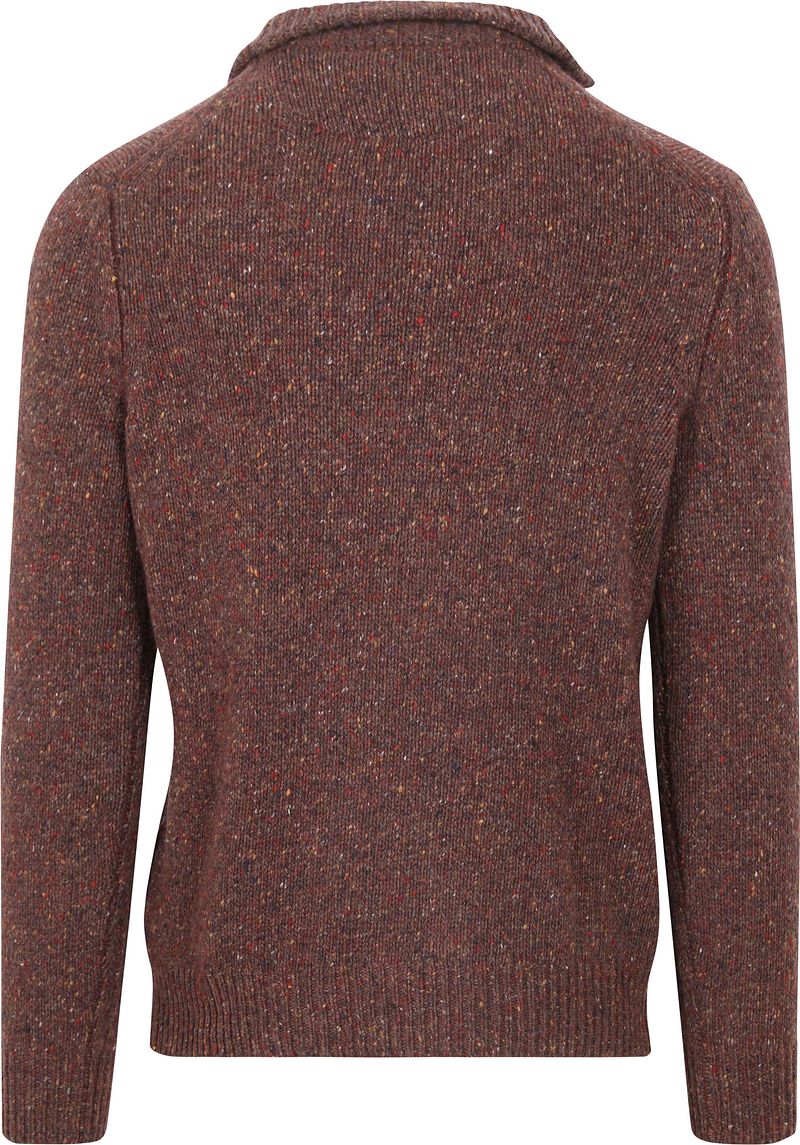 McGregor Half Zip Trui Merinowol Bruin