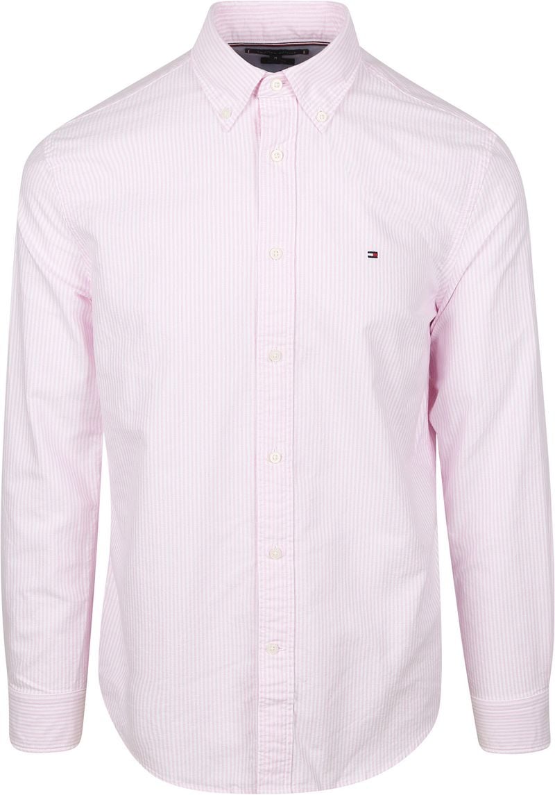 Tommy Hilfiger Oxford Hemd Streifen Rosa - Größe XXL günstig online kaufen