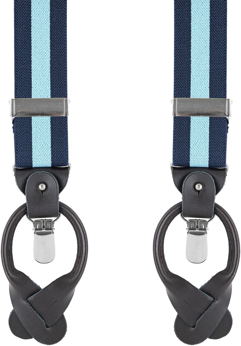 Bretelles de Luxe Marine-Bleu Clair   Bleu clair Bleu foncé Bleu