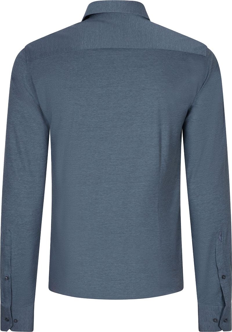 Cavallaro Piqué Hemd Grey Blue - Größe 38 günstig online kaufen