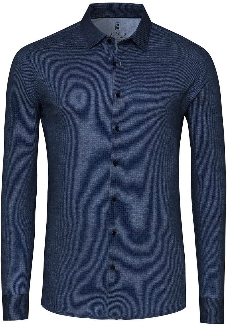 DESOTO Hemd Twill Optics Indigo - Größe XL günstig online kaufen