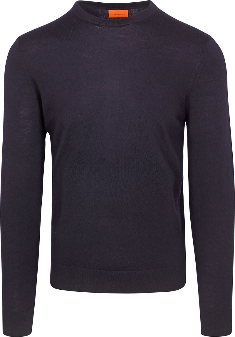 Suitable Merino Pullover Navy - Größe M günstig online kaufen