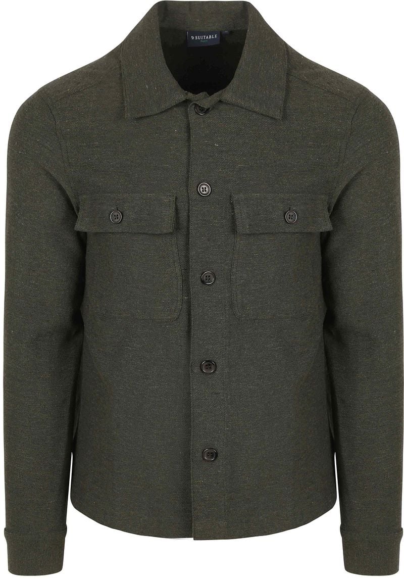 Suitable Drop Loop Überhemd Army Grün - Größe S günstig online kaufen
