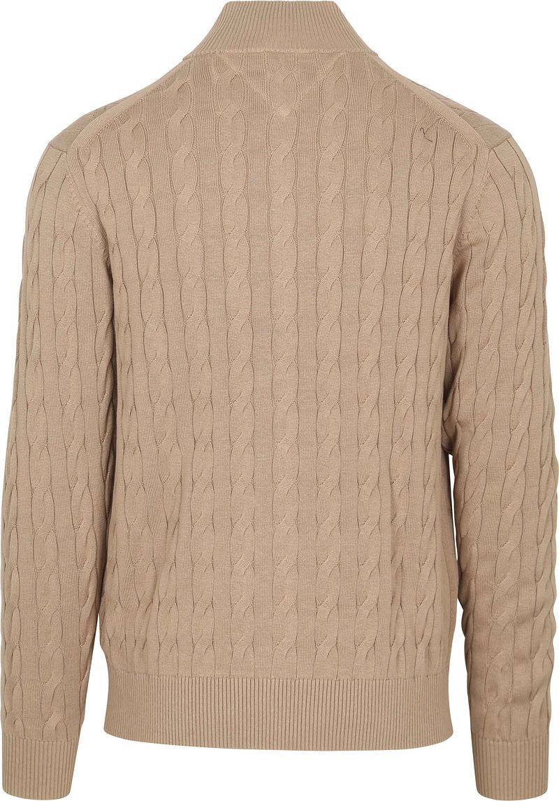 Tommy Hilfiger Vest Zip Cable Beige