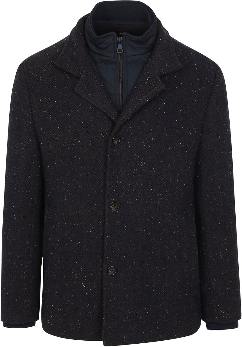 Suitable Manteau Robert Laine Marine Bleu Bleu foncé taille 54