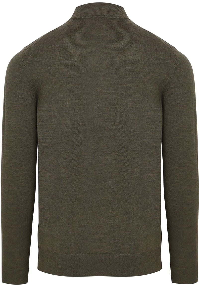 Profuomo Turtleneck Merino Pullover Olivgrün - Größe L günstig online kaufen