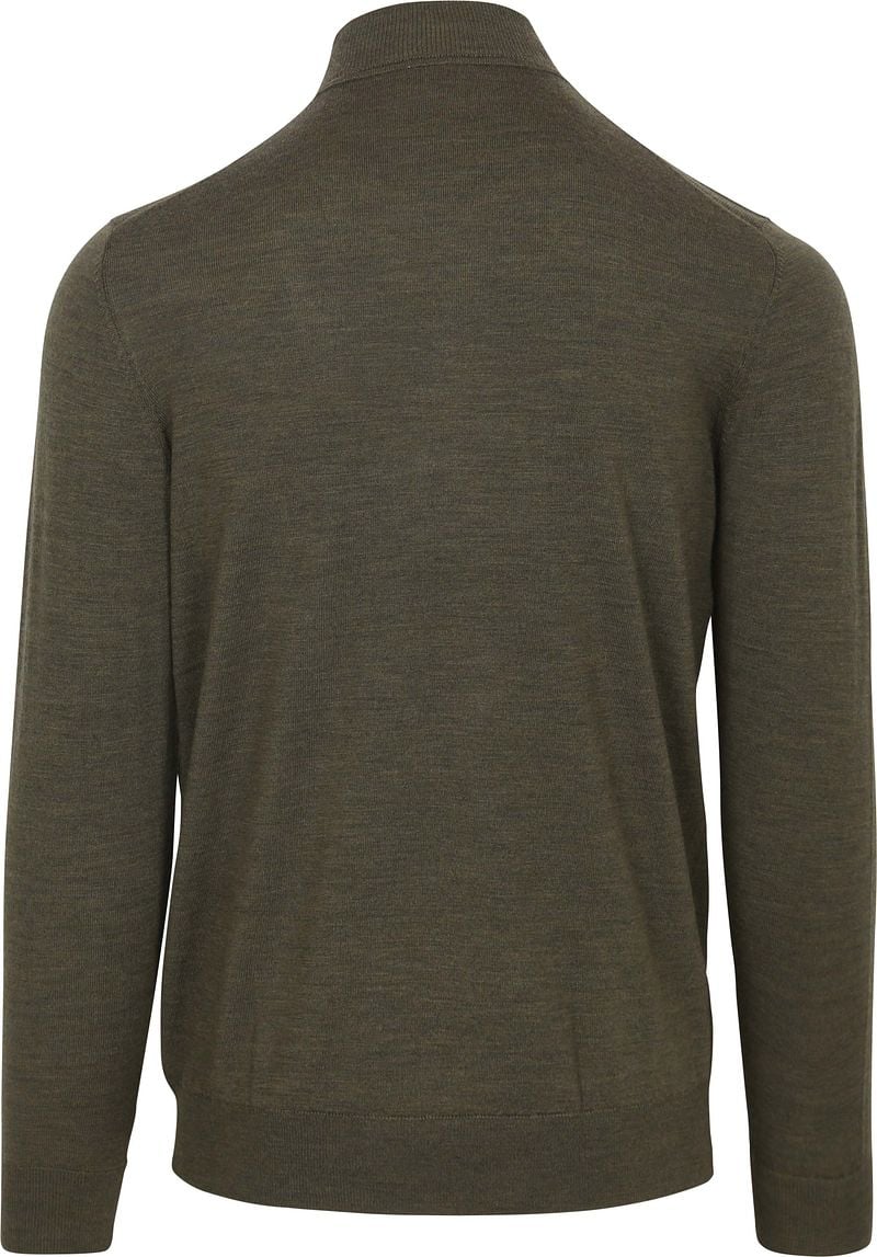 Profuomo Turtleneck Merino Pullover Olivgrün - Größe L günstig online kaufen