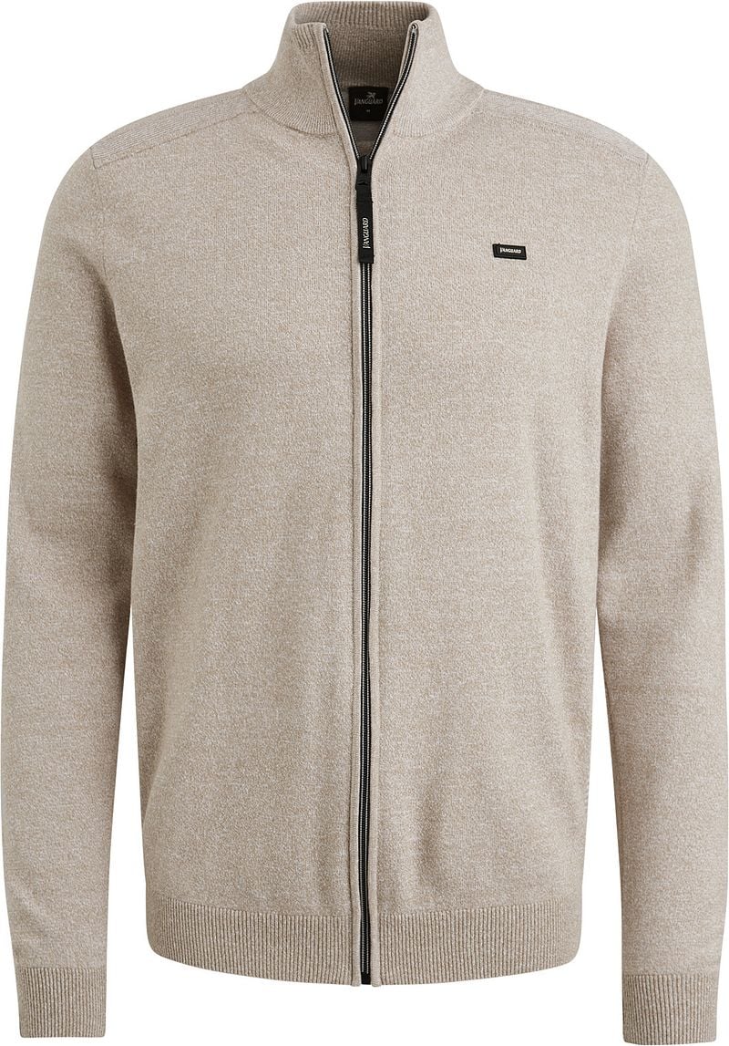 Vanguard Ritssluiting Jas Katoen Linnen Mix Beige Heren