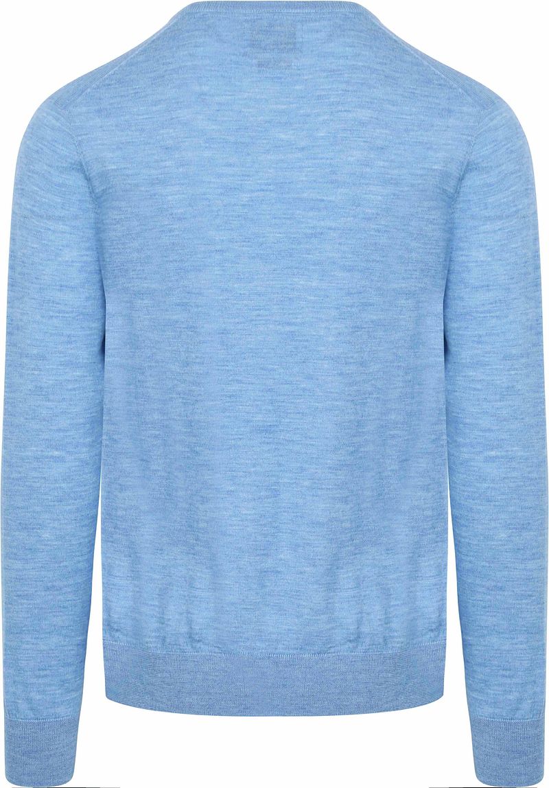 KING Essentials The John Pullover Merino Lichtblauw