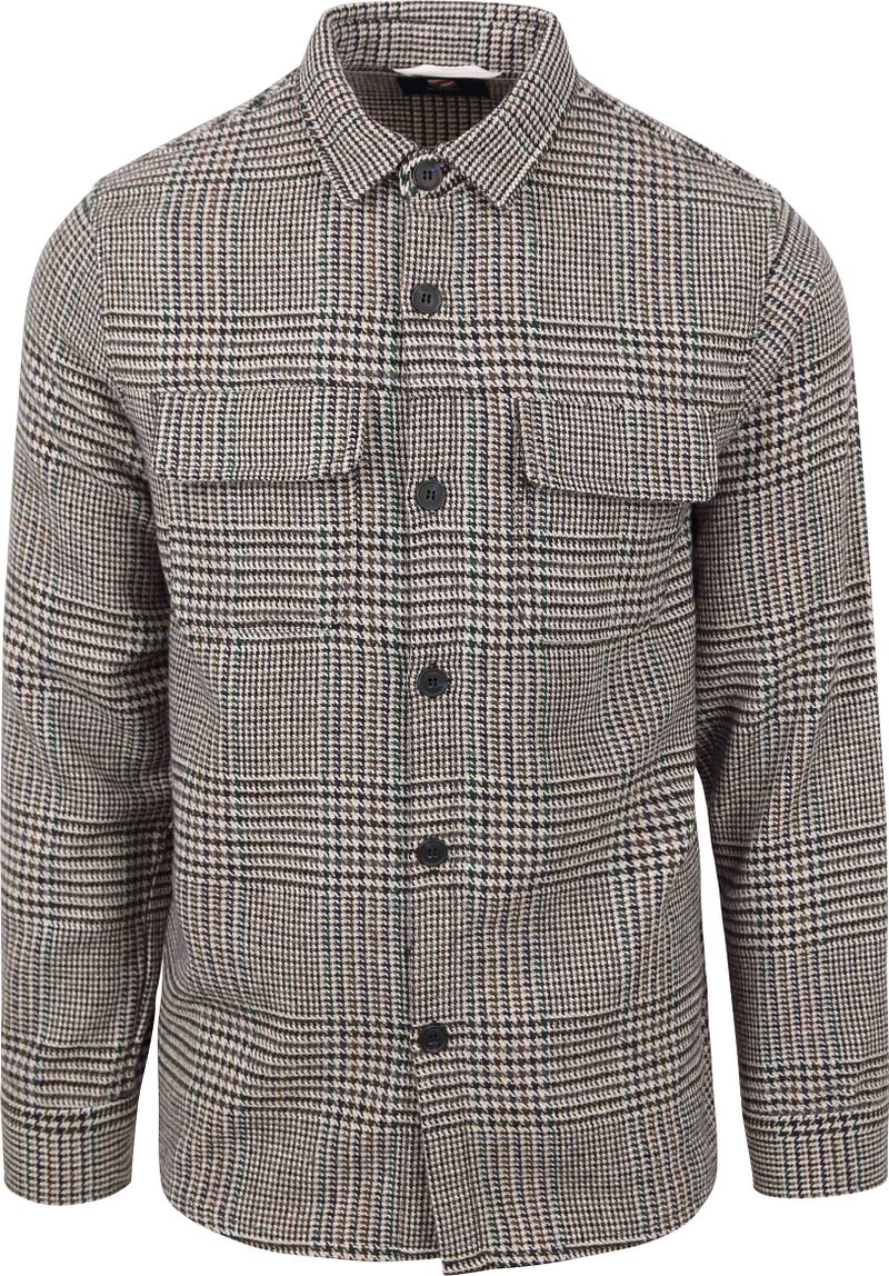 Suitable Overshirt Augustus Flanel Beige - Größe M günstig online kaufen