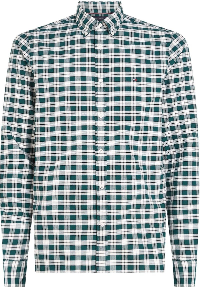 Tommy Hilfiger Oxford Hemd Karos Grün - Größe XL günstig online kaufen