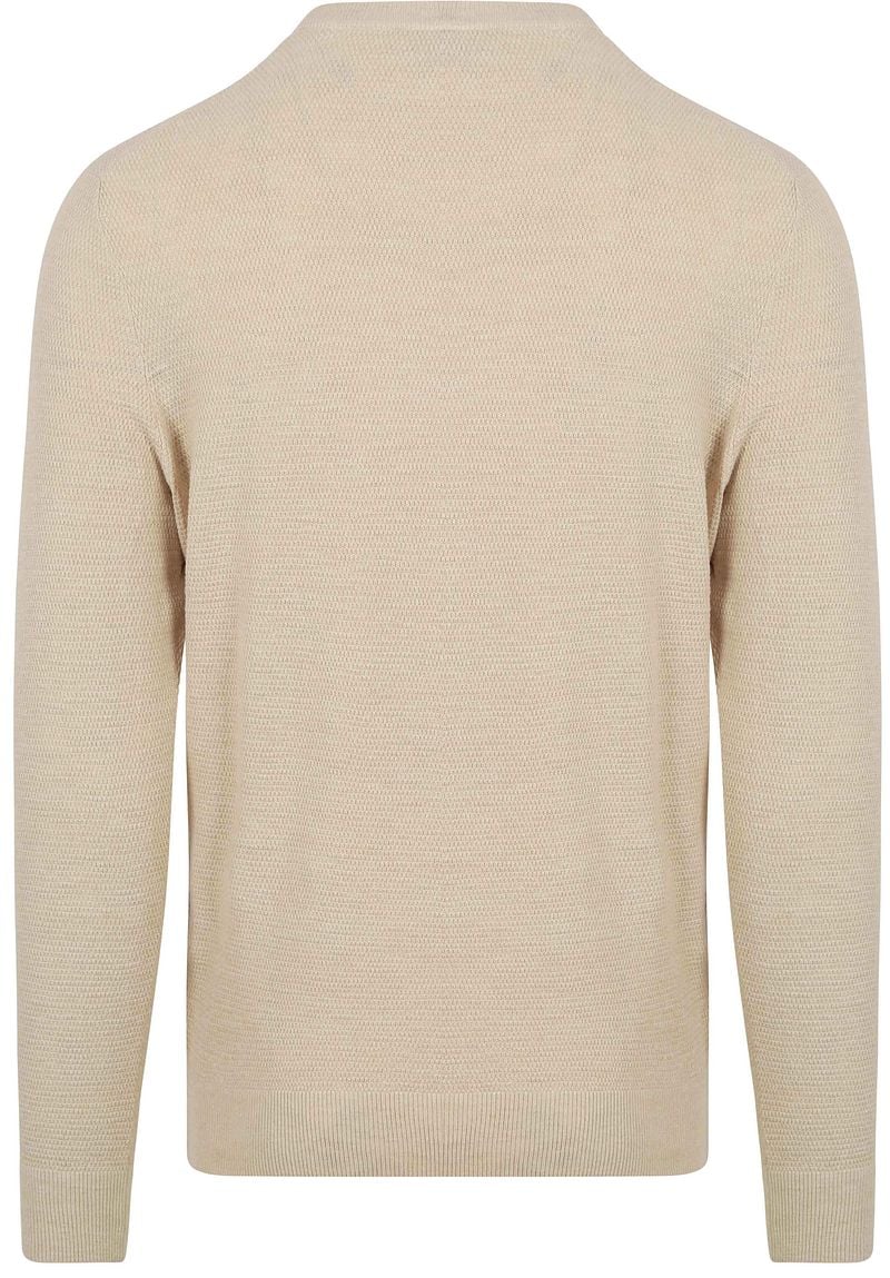Profuomo Pullover Textured Ecru - Größe M günstig online kaufen