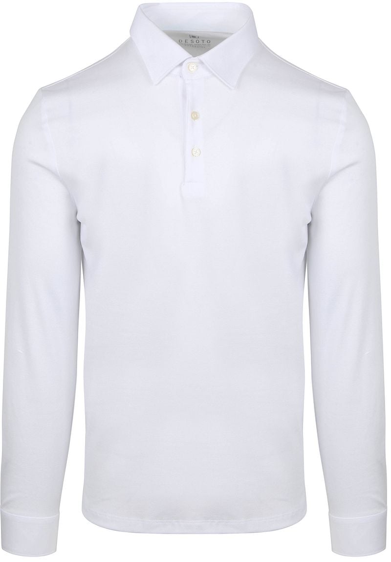 Desoto Longsleeve Poloshirt Essential Wit