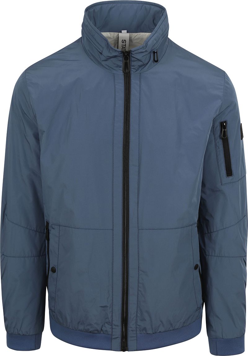 State of Art Donkerblauwe Zomerjas Windjack Blue Heren