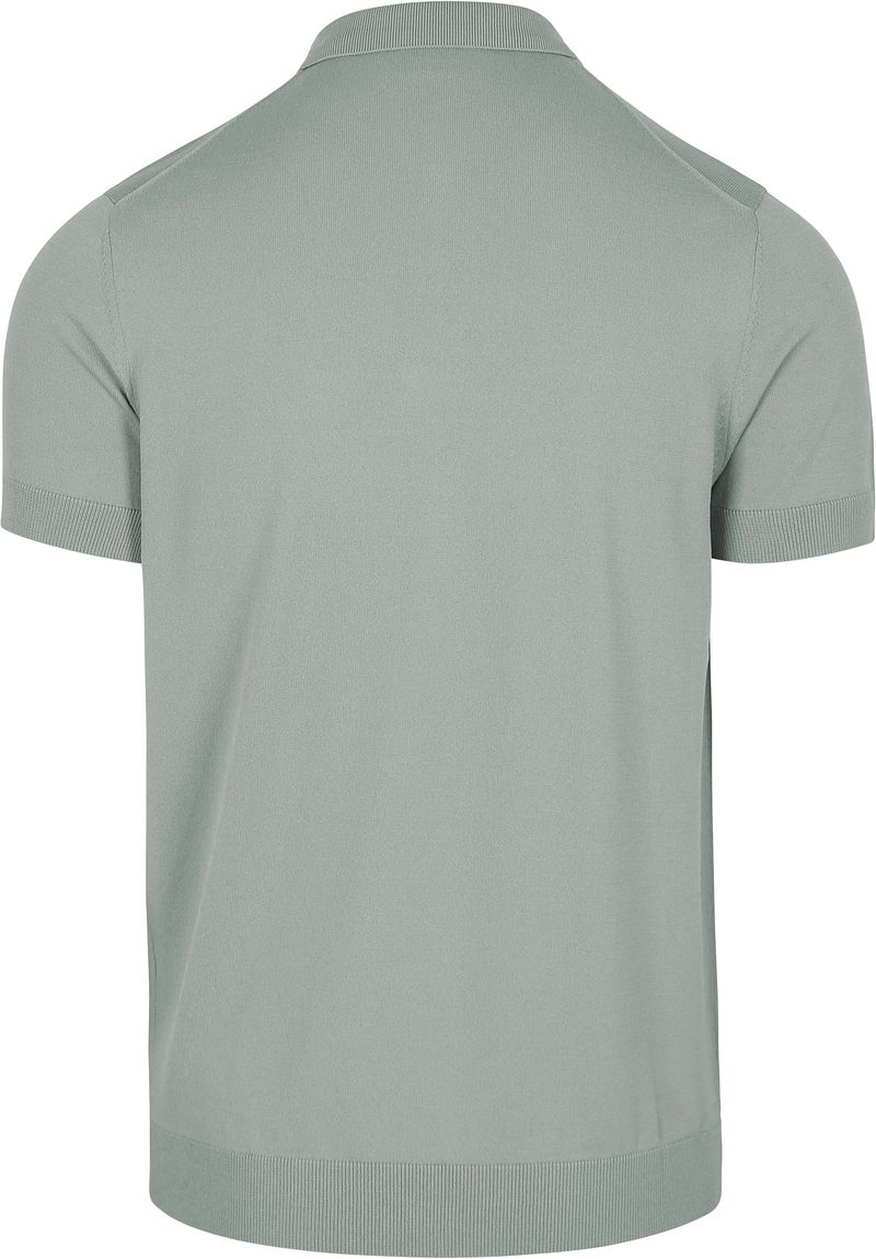 Suitable Knitted Half Zip Polo Dusty Grey