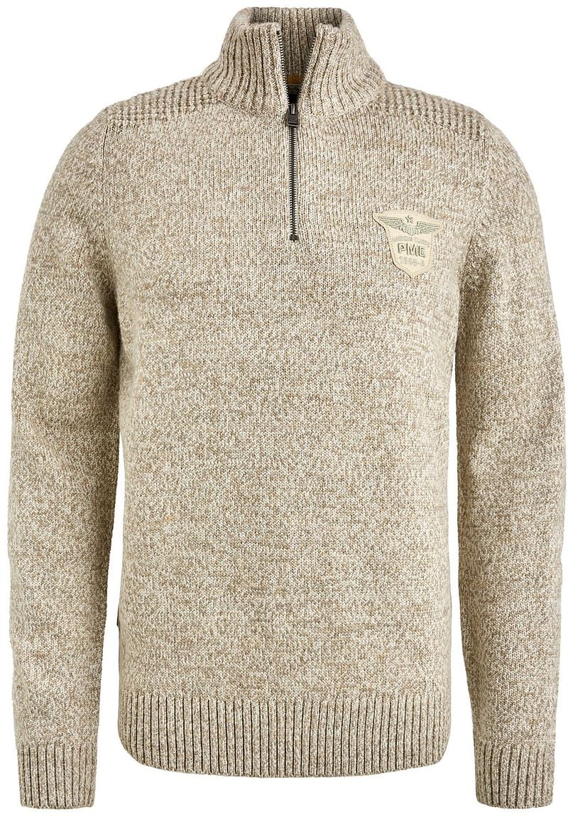 PME LEGEND Troyer - Half Zip Collar Heavy Knit Mix Yarn günstig online kaufen