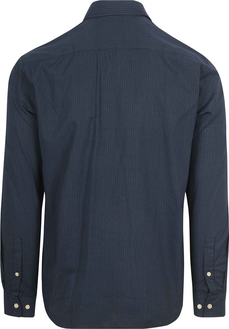 Marc O'Polo Overhemd Print Navy