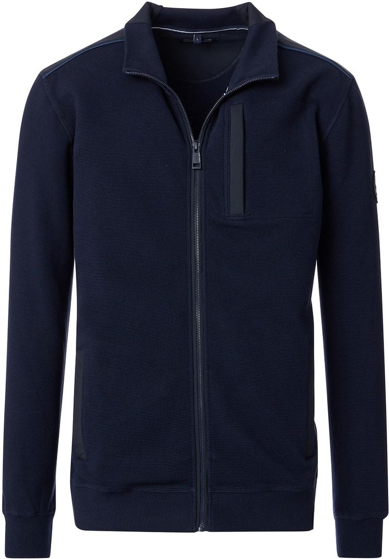 Casa Moda Strickjacke Zip Navy  - Größe M günstig online kaufen