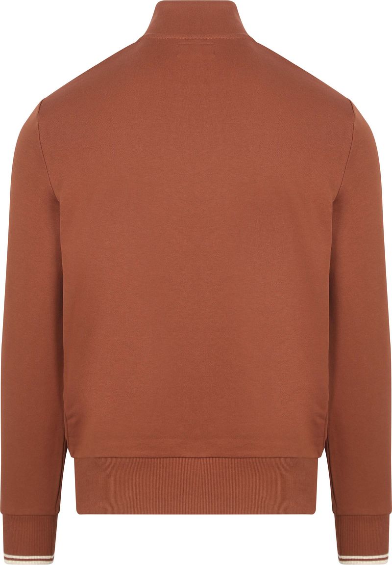 Fred Perry Half Zip Trui Whisky Bruin