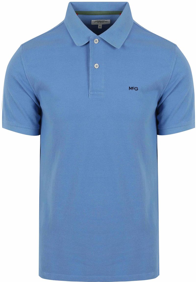 McGregor Classic Piqué Poloshirt Mid Blau - Größe L günstig online kaufen