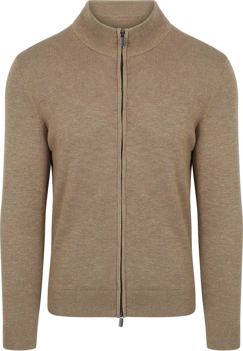 Suitable Sweater Vest Slub Yarn Beige