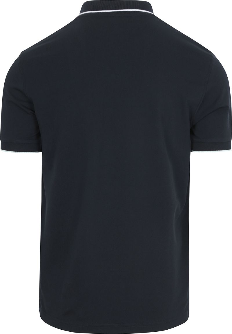 Sun68 Poloshirt Small Stripe Collar Navy