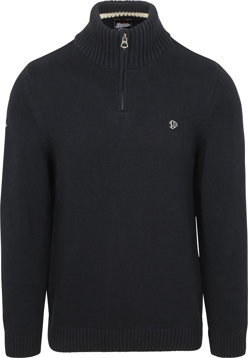 Superdry Half Zip Pullover Heavy Navy - Größe XXL günstig online kaufen
