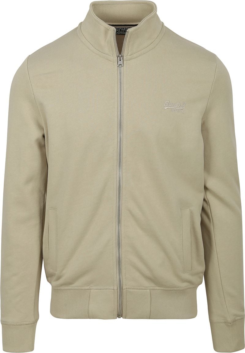Superdry Sweater Vest Zip Track Beige