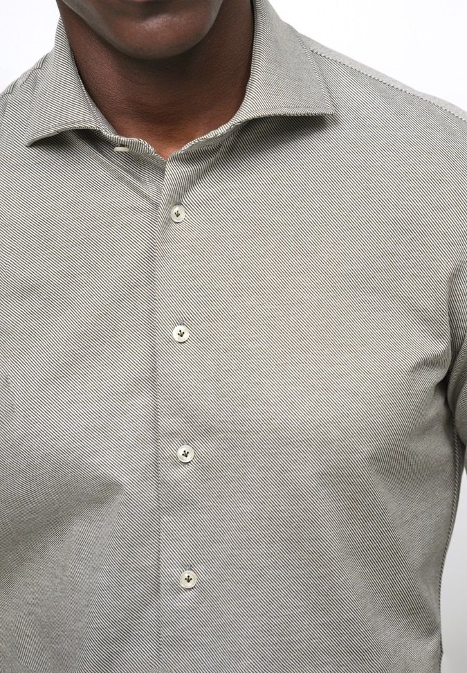 Profuomo Knitted Overhemd Groen