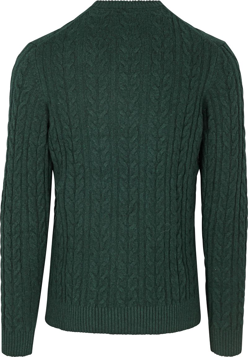 Lyle and Scott Lyle & Scott Cable Pullover Donkergroen