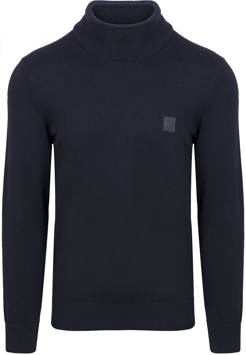 BOSS Rollkragenpullover Akiro Navy - Größe M günstig online kaufen