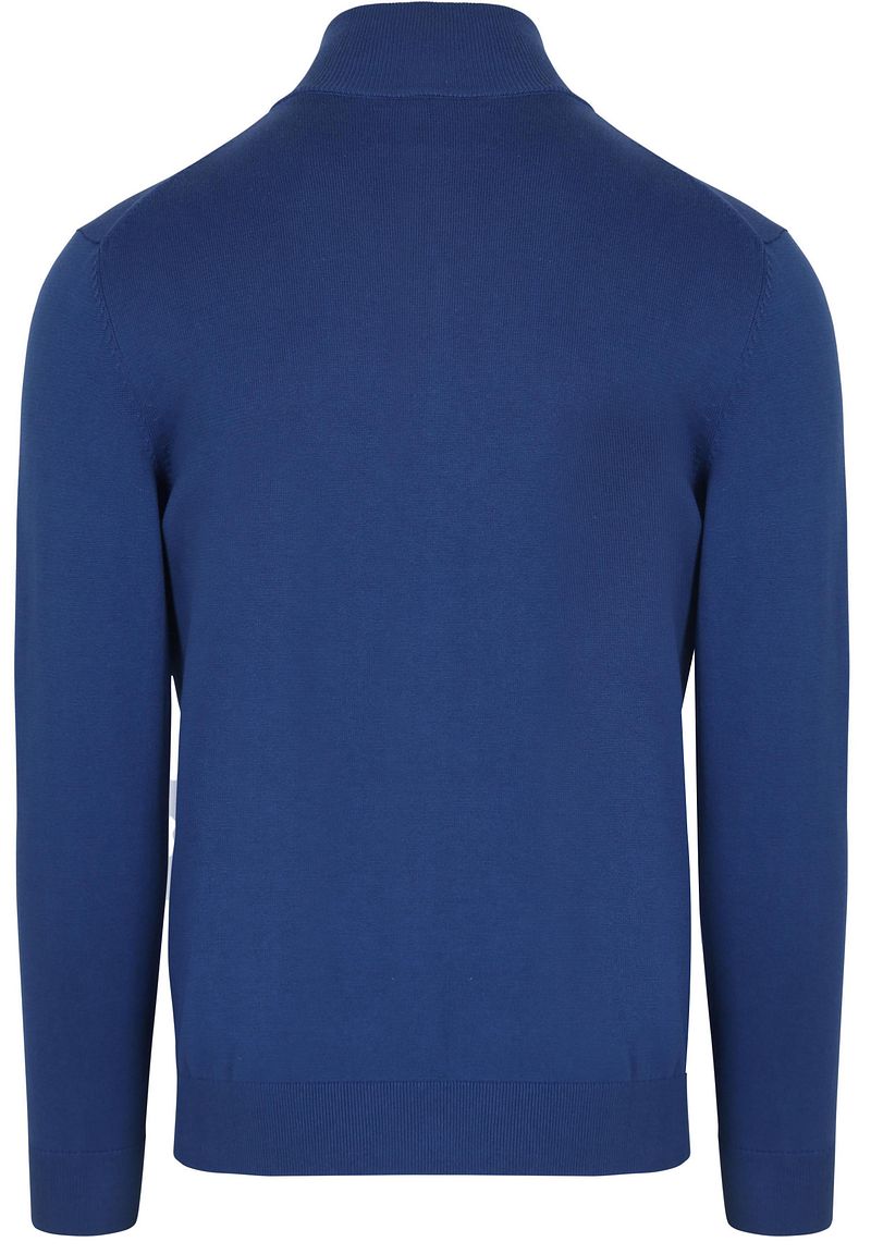 Gant Half Zip Trui Mid Blauw