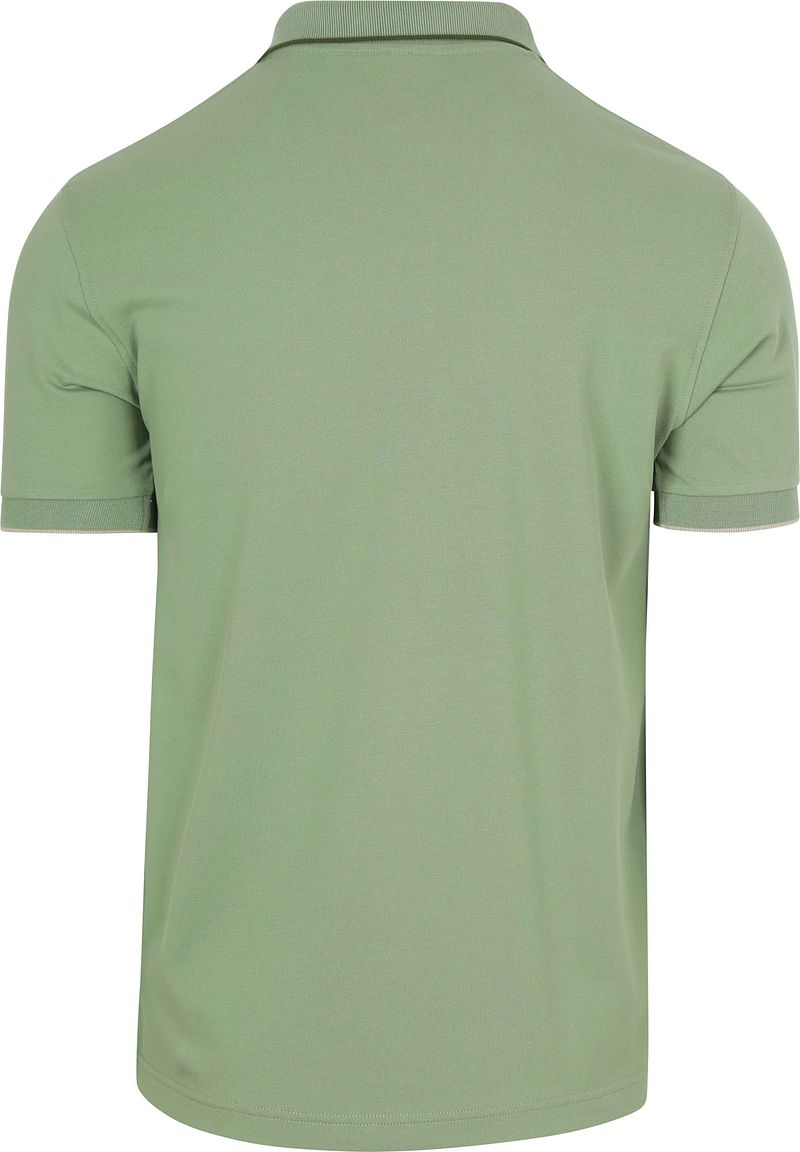 Sun68 Poloshirt Small Stripe Collar Lichtgroen