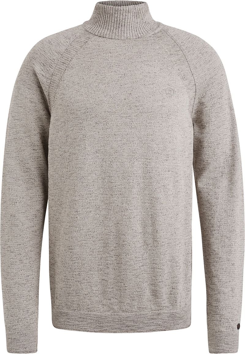 Cast Iron Rollkragenpullover Melange Grau - Größe XL günstig online kaufen