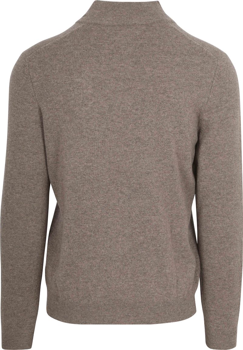 Steppin' Out Half Zip Trui Merinowol Taupe