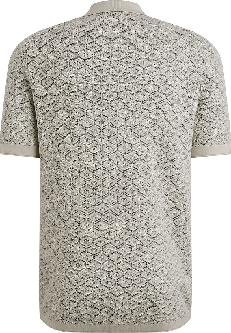 Cast Iron Half-Zip Polo Structure Ecru