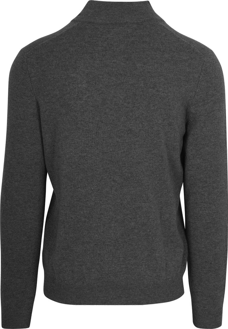 Steppin' Out Half Zip Trui Merinowol Antraciet