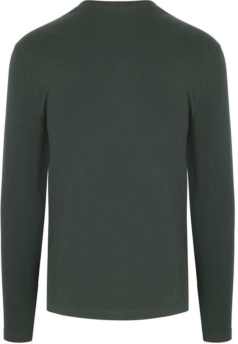 Suitable Respect Longsleeve Heavy T-shirt Donkergroen