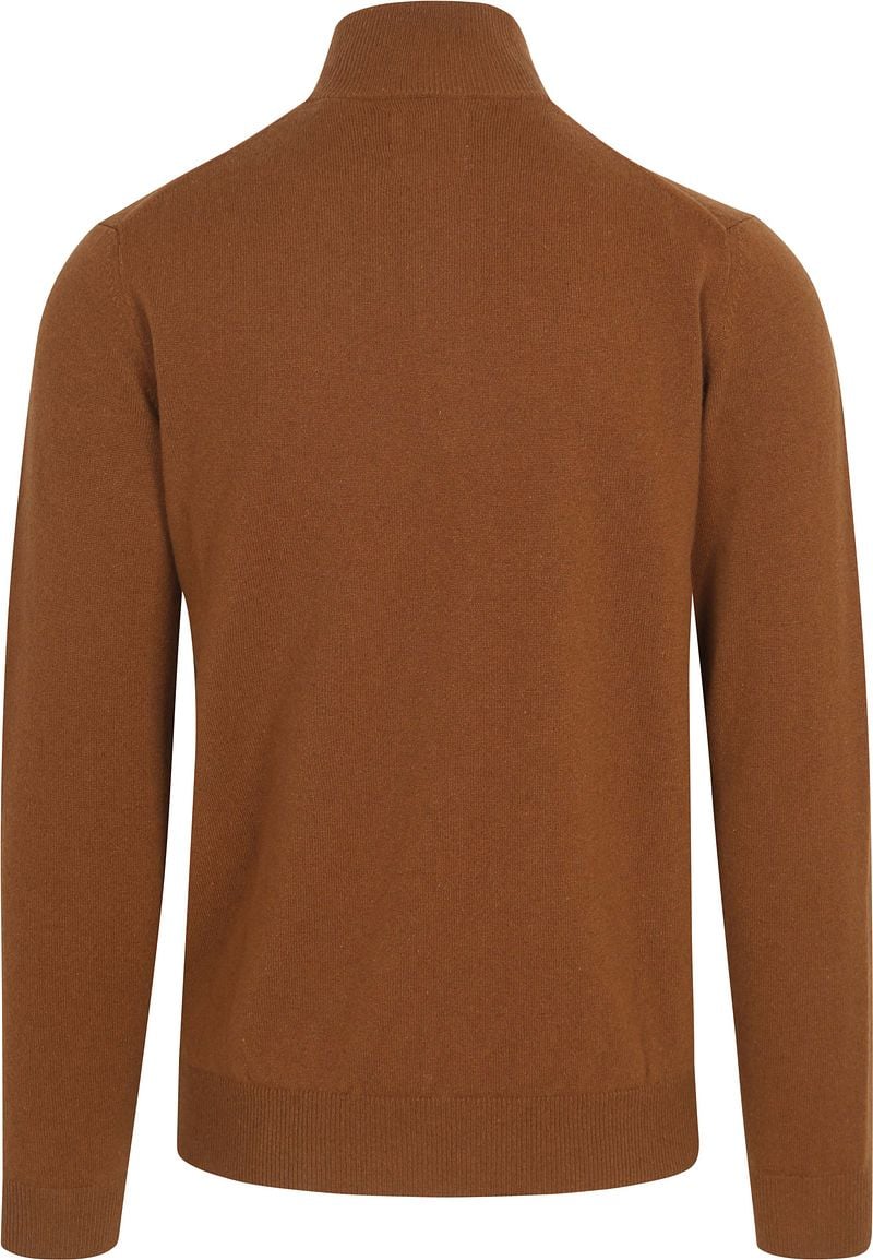 Gant Half Zip Pullover Lambswool Braun - Größe M günstig online kaufen