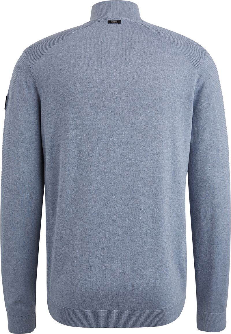 Vanguard Trui Half Zip Structuur Blauw