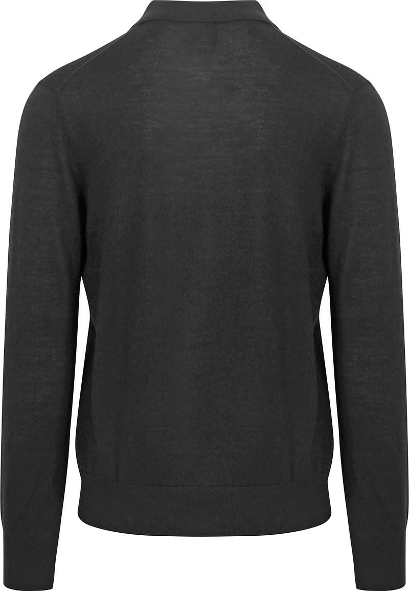 King Essentials The Robert Long Sleeve Poloshirt Merino Schwarz - Größe XL günstig online kaufen