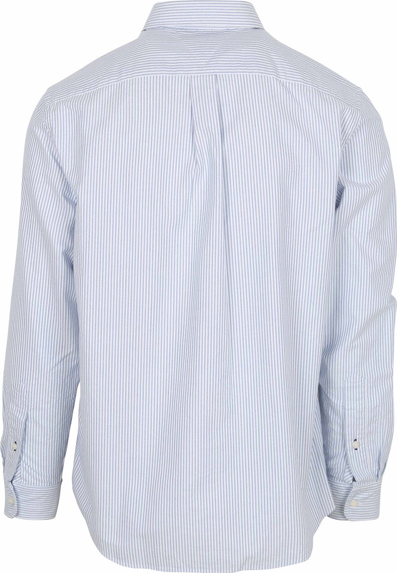 Tommy Hilfiger Oxford Overhemd Streep Lichtblauw